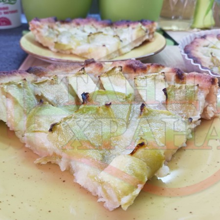 Плодова хлебна постна торта 