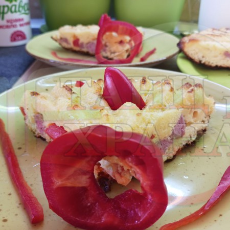 Саламена солена кексова торта 