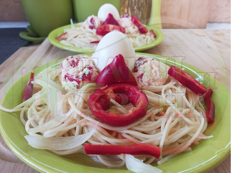 Български спагети на фурна 