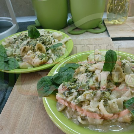 Спанакови макарони 