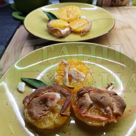 Белтъчен кремообразен плодов десерт 