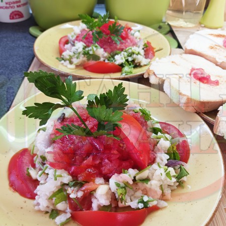 Българска оризова доматена яхния 