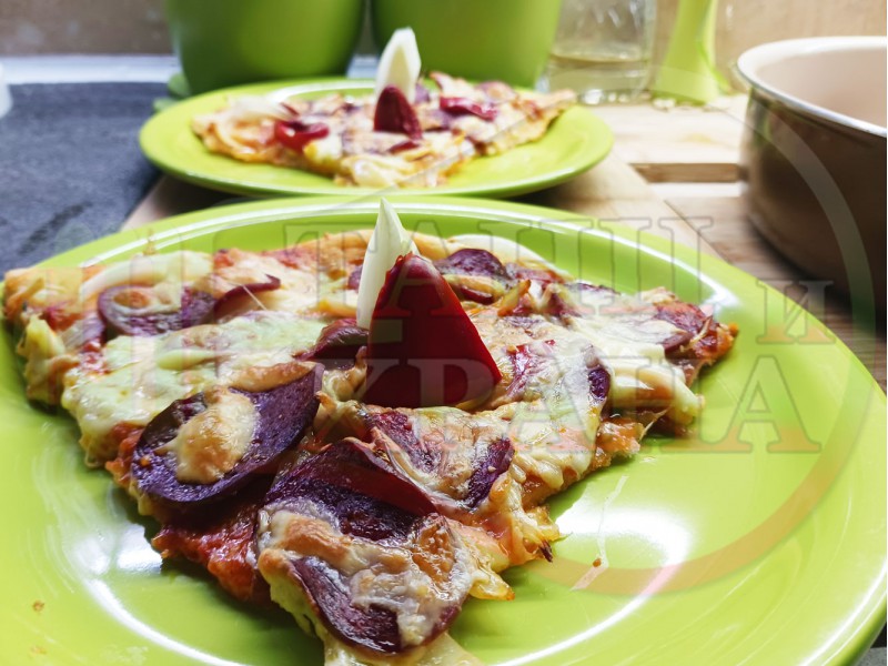 Плоска солена торта 