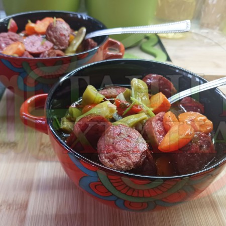 Бобена чорба със зелен боб 